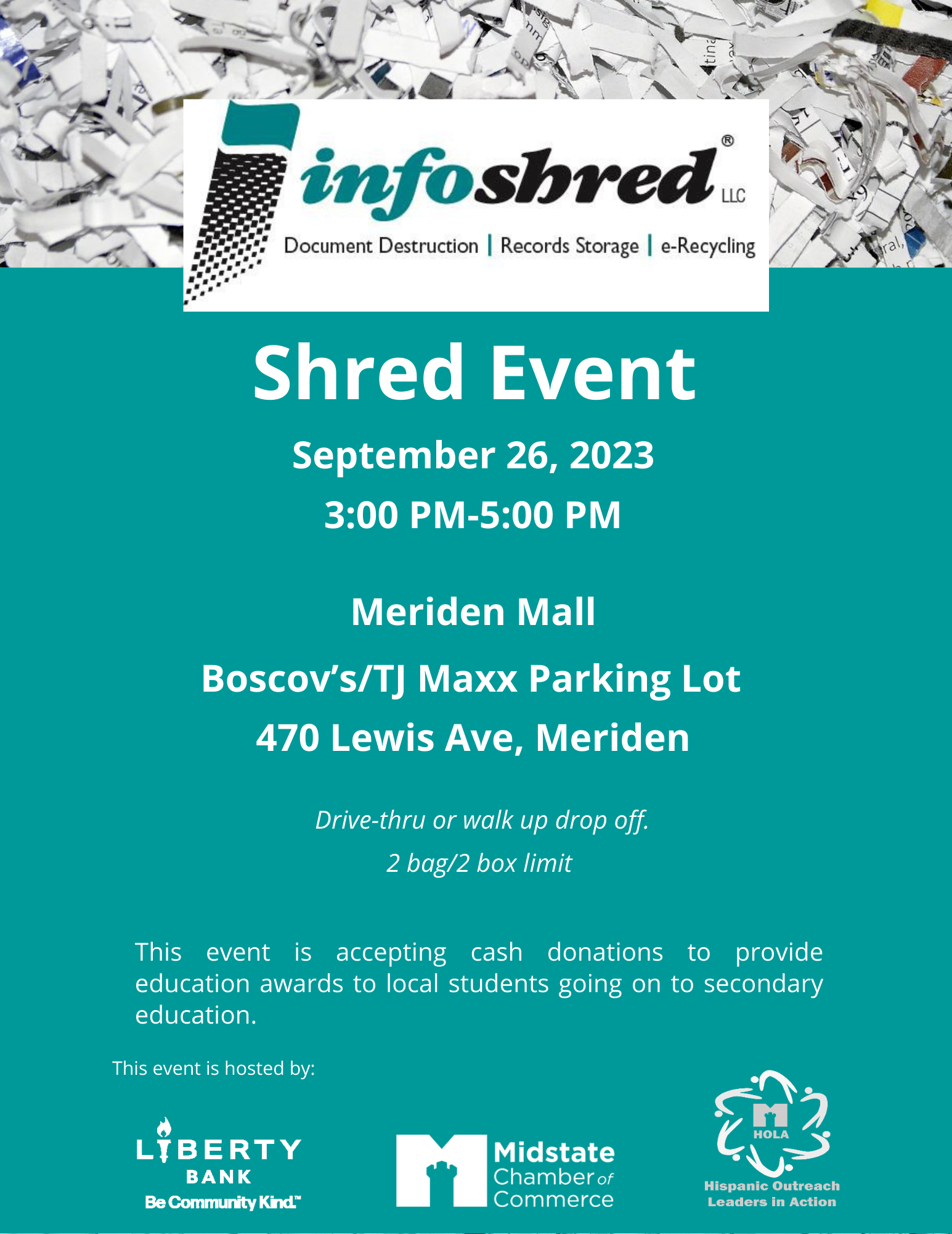 HOLA SHred Event Flyer